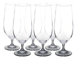 Jogo 6 Taças Cristal Para Cerveja Chopp Gastro 380ml Bohemia