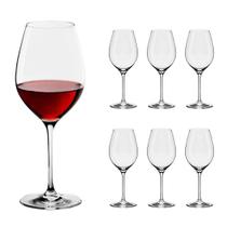 Jogo 6 Taças Cristal Titânio Vinho Bohemia Sandra 450ml