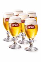 Jogo 6 Taças De Cerveja Stella Artois 250ml Licenciado Ambev