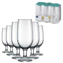 Jogo 6 Taças De Chopp Floripa 300mL Vidro Transparente Nadir Figueiredo
