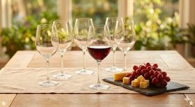 Jogo 6 Taças de Cristal 440ml Elegantes Para Bebidas Mesa Posta 6 Peças Jogo 6 Taças de Cristal 440ml Elegantes Para Bebidas Mesa Posta 6 Peças