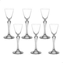 Jogo 6 Taças De Cristal Licor 70 Ml Linha Elisabeth Bohemia Jogo 6 Taças De Cristal Licor 70 Ml Linha Elisabeth Bohemia