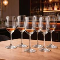 Jogo 6 Taças de Cristal transparente designer elegante 615ml