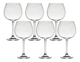 Jogo 6 Taças De Gin Bohemia Cristal Titanium 570ml