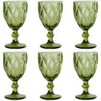 Jogo 6 Taças de Vidro 330ML Bico de Jaca Transparente Furta Cor Diamond Jogo 6 Taças de Vidro 330ML Bico de Jaca Transparente Furta Cor Diamond