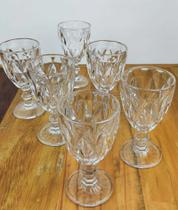 Jogo 6 Taças De Vidro 340Ml Cristal Diamante Vinho Suco Água 340ml Jogo 6 Taças De Vidro 340Ml Cristal Diamante Vinho Suco Água 340ml