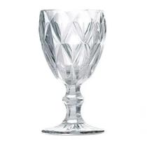 Jogo 6 Taças De Vidro 340ml Cristal Diamente Vinho Suco água 340ml Jogo 6 Taças De Vidro 340ml Cristal Diamente Vinho Suco água 340ml