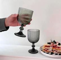 Jogo 6 Taças de Vidro Canelado Versalhes Resistente para Sucos, Refrescos, Vinho 380ml - Flux