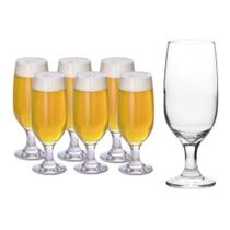 Jogo 6 Taças De Vidro Cerveja Chopp Tulipa 350ml