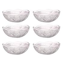 Jogo 6 Taças de Vidro para Sobremesa Premium Tigelas para Doce Excelente Qualidade