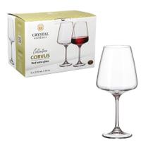 Jogo 6 Taças De Vinho Corvus Em Cristal 570ml Bohemia Jogo 6 Taças De Vinho Corvus Em Cristal 570ml Bohemia