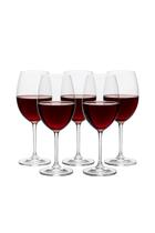 Jogo 6 Taças De Vinho Cristal Tinto 650ml Titanio