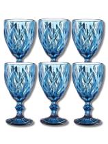 Jogo 6 Taças Diamante Bico De Jaca Diamond Água Vinho 240ml