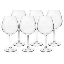 Jogo 6 Taças Gastro Bordeaux Cristal 650ml A22cm Bohemia Transparente