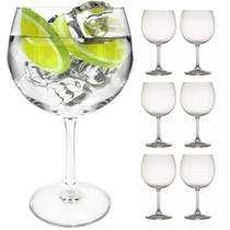 Jogo 6 Taças Gin Cristal Ecológico Transparente 600ml Lyor