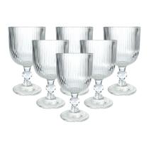 Jogo 6 Taças Graffiato Em Vidro Transparente Drinks 370ml Jogo 6 Taças Graffiato Em Vidro Transparente Drinks 370ml