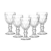 Jogo 6 Taças Licor Vidro Linha Diamond Copos De Dose Shot