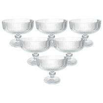 Jogo 6 Taças Sobremesa Vidro Transparente 310mL - Hauskraft