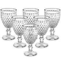Jogo 6 Taças Vidro 240ml Verre Transparente - Mimo Style Jogo 6 Taças Vidro 240ml Verre Transparente - Mimo Style