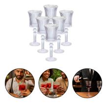 Jogo 6 Taças Vidro 260ml Hauskraft Graffiato com Borda Dourada para Vinho e Drinks