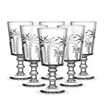 Jogo 6 Taças Vidro 320ml Água Vinho Hauskraft Trancoso Transparente - Elegante Mesa Posta