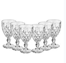 Jogo 6 tacas vidro cristal 235ml
