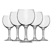Jogo 6 Taças vinho agua Barone Gin SM 600ml Translucida vidro nadir