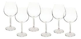 Jogo 6 Taças Vinho Cristal Titanium 650ml Bohemia
