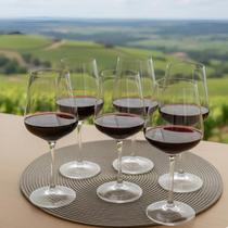 Jogo 6 Taças Vinho Tinto Branco ou Rose 620ml em Cristal Titanium Jogo 6 Taças Vinho Tinto Branco ou Rose 620ml em Cristal Titanium