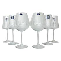Jogo 6 Taças Vinho Tinto Branco Rosé Cristal Coleção Bohemia Jogo 6 Taças Vinho Tinto Branco Rosé Cristal Coleção Bohemia