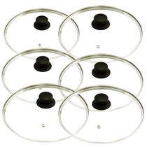 Jogo 6 Tampas Vidro Temperado 16 , 18, 20, 22, 24 E 26CM
