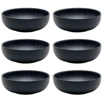 Jogo 6 Tigelas Bowl Cumbuca 600ml Flat Onix 600ml Oxford Jogo 6 Tigelas Bowl Cumbuca 600ml Flat Onix 600ml Oxford