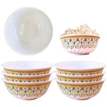 Jogo 6 Tigelas Melamina 530ml Bowl Sobremesa Durável