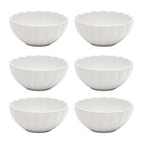 Jogo 6 Tigelas Para Sobremesa 12cm Flora Camelia Porcelana Oxford