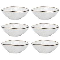 Jogo 6 Tigelas Ryo Maresia 500ml Cumbuca Bowl Cereais Oxford Porcelana