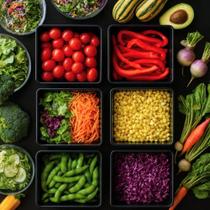 Jogo 6 Travessas para Servir Saladeira Plástico 1,4L Preto Retangular Restaurantes Cozinhas Coza Uno