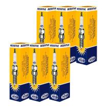 Jogo 6 Velas Ignicao Resistive - Bonanza 1985 A 1995 / Brasinca 1986 A 1995 / Diplomata 1970 A 1992 / Engesa 1985 A 1994 - F5Rtcmm