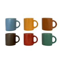 Jogo 6 Xicara Café Chá 90ml Cerâmica Lisa Colorida Chicara Cozinha Cafe Cha Leite