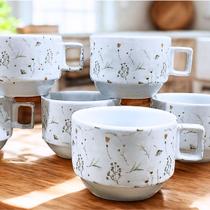 Jogo 6 Xícara Chá/Café Decorada Arabesco - Porcelana 200ml Jogo 6 Xícara Chá/Café Decorada Arabesco - Porcelana 200ml