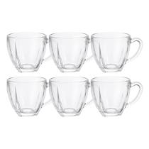 Jogo 6 Xícara de Café Vidro Transparente Love Espresso Cappuccino 195ml Em Casa Tem Jogo 6 Xícara de Café Vidro Transparente Love Espresso Cappuccino 195ml Em Casa Tem