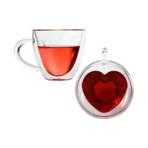 Jogo 6 Xícara de Chá ou Café 230ml Vidro com Parede Dupla Lyor Jogo 6 Xícara de Chá ou Café 230ml Vidro com Parede Dupla Lyor