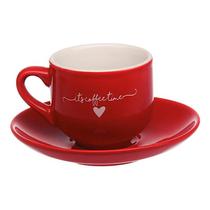 Jogo 6 Xícaras 90ml Para Café Vermelha Lamour Hauskraft Gastronomia Cozinha