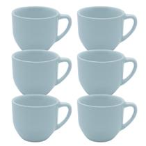 Jogo 6 Xicaras Café/Chá Cônica 170ml - Kit Porcelana Branca Jogo 6 Xicaras Café/Chá Cônica 170ml - Kit Porcelana Branca