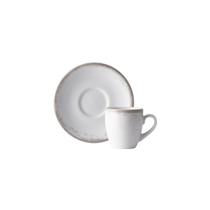 Jogo 6 Xicaras Café Com Pires 60ml - Nevoa Cinza 2633 Jogo 6 Xicaras Café Com Pires 60ml - Nevoa Cinza 2633