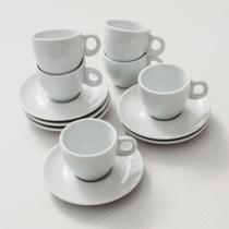 Jogo 6 Xicaras Café Com Pires 80ml - Mod. Sofia 106