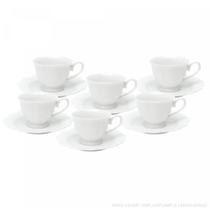 Jogo 6 Xícaras Café Maldivas Branco 80ml Wolff