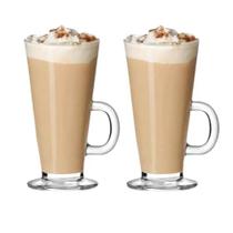 Jogo 6 xicaras caneca capuccino kit taca cafe copo grande