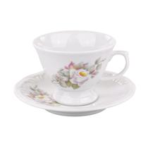 Jogo 6 Xícaras Chá Com Pires 200ml - Eterna E351