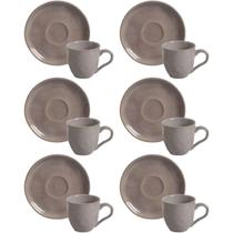Jogo 6 Xícaras Chá com Pires Porto Brasil 170ml Bio Shimeji Mesa Posta Casa Cozinha Jogo 6 Xícaras Chá com Pires Porto Brasil 170ml Bio Shimeji Mesa Posta Casa Cozinha