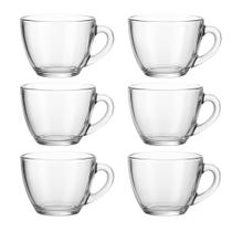 Jogo 6 Xícaras de Café Chá em Vidro Classic 90ml